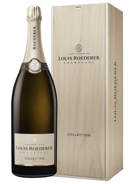 Louis Roederer Champagne - Collection 245 - Jeroboam 300cl - Wooden case