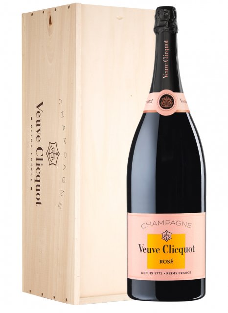 Champagne Veuve Clicquot - Brut Rosé - Jeroboam 300cl - Cassa legno Champagne Veuve Clicquot - Brut Rosé - Jeroboam 300cl - Cassa legno
