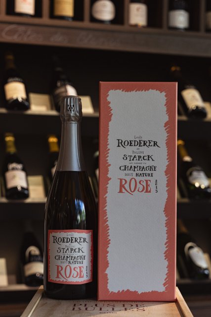 Champagne Louis Roederer - Brut Nature Rosé 2015 by Starck - Garrafa 75 cl - Caixa