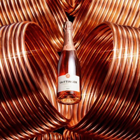 Champagne Taittinger - Brut Prestige Rosé - Garrafa 75 cl - Estojo