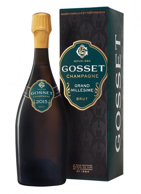 Champagne Gosset - Grand Millésime 2015 - Garrafa 75 cl - Estojo Champagne Gosset - Grand Millésime 2015 - Garrafa 75 cl - Estojo