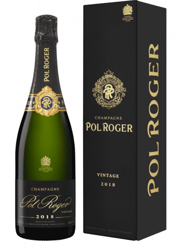 Champagne Pol Roger - Brut Vintage 2018 - Garrafa 75 cl - Estojo Champagne Pol Roger - Brut Vintage 2018 - Garrafa 75 cl - Estojo