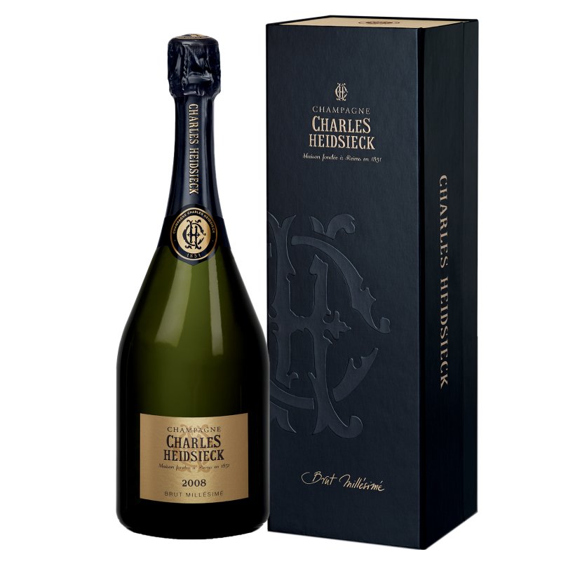 Champagne Charles Heidsieck - Millésime 2008 - Garrafa 75 cl - Estojo Champagne Charles Heidsieck - Millésime 2008 - Garrafa 75 cl - Estojo