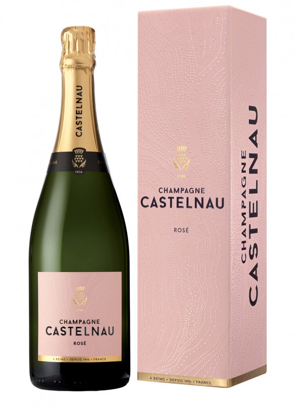 Champagne Castelnau - Le Rosé - Garrafa 75 cl - Estojo Champagne Castelnau - Le Rosé - Garrafa 75 cl - Estojo