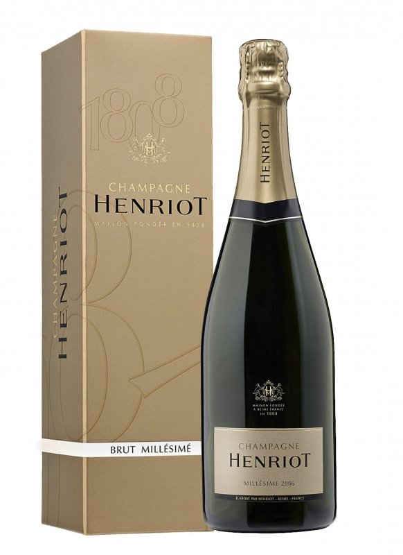 Champagne Henriot - Millésime 2006 - Garrafa 75 cl - Estojo Champagne Henriot - Millésime 2006 - Garrafa 75 cl - Estojo