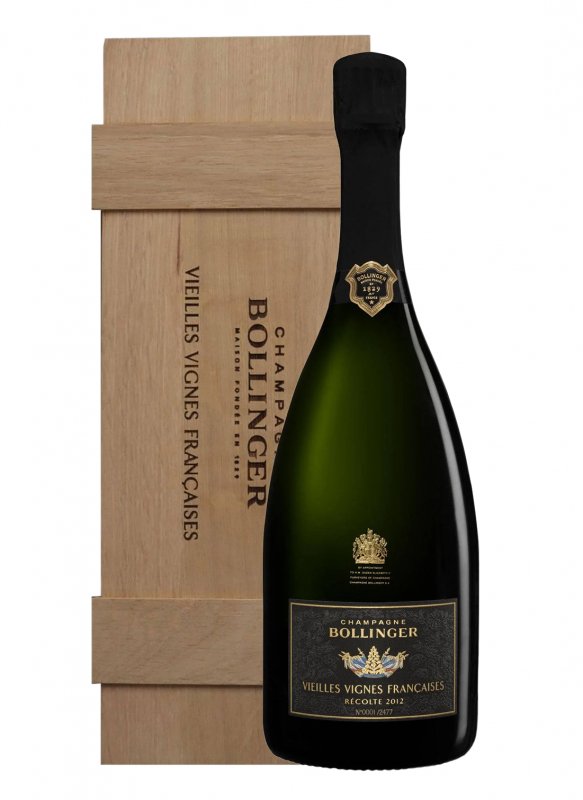 Champagne Bollinger - Vieilles Vignes Françaises 2012 - Garrafa 75 cl - Caixa de madeira Champagne Bollinger - Vieilles Vignes Françaises 2012 - Garrafa 75 cl - Caixa de madeira