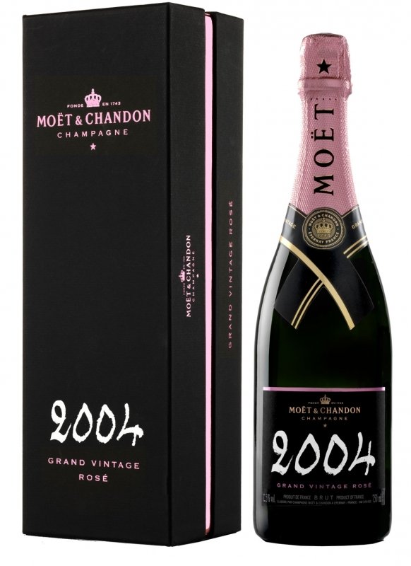 Champagne Moët & Chandon - Grand Vintage Rosé 2004 - Bouteille 75CL - Coffret Champagne Moët & Chandon - Grand Vintage Rosé 2004 - Bouteille 75CL - Coffret