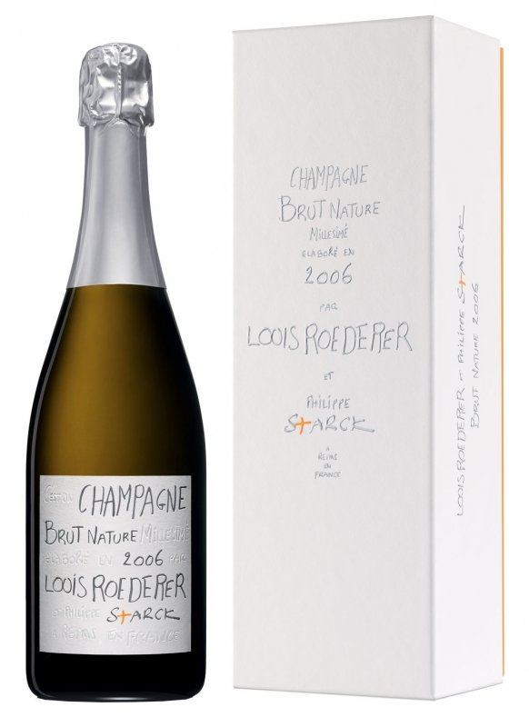 Champagne Louis Roederer - Brut Nature 2006 by Starck - Garrafa 75 cl - Caixa Champagne Louis Roederer - Brut Nature 2006 by Starck - Garrafa 75 cl - Caixa