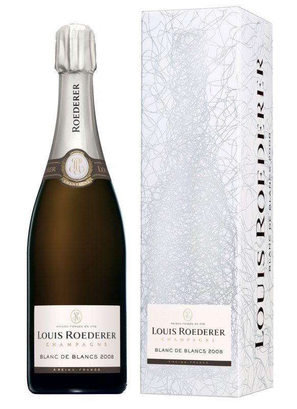 Champagne Louis Roederer - Blanc de Blancs 2008 - Garrafa 75 cl - Estojo Champagne Louis Roederer - Blanc de Blancs 2008 - Garrafa 75 cl - Estojo