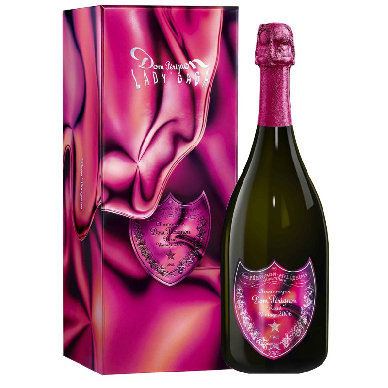 Champagne Dom Pérignon - Vintage Rosé 2006 éd. Lady Gaga - Bouteille 75CL - Coffret Champagne Dom Pérignon - Vintage Rosé 2006 éd. Lady Gaga - Bouteille 75CL - Coffret