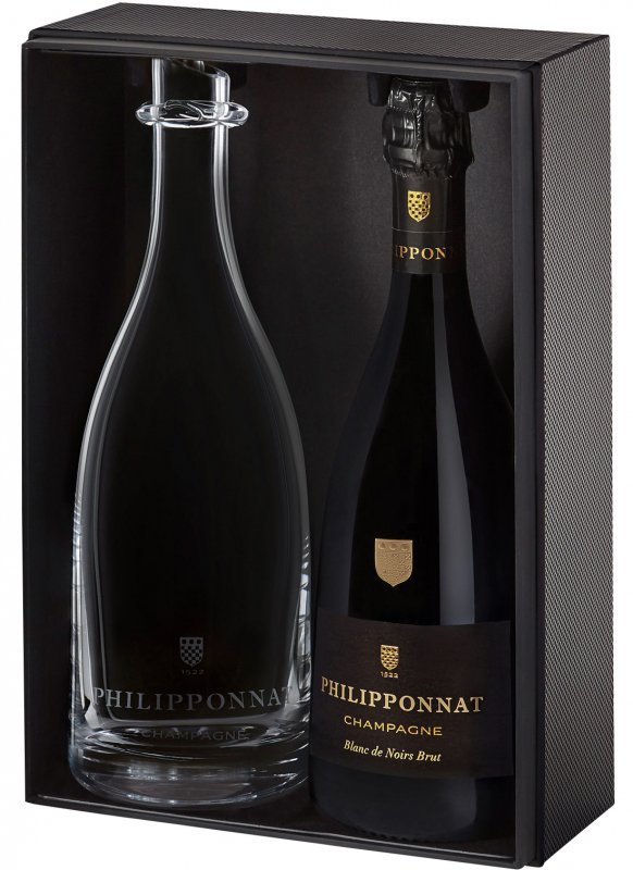 Champagne Philipponnat - Blanc de Noirs 2015 + carafe - Bouteille 75CL - Coffret Champagne Philipponnat - Blanc de Noirs 2015 + carafe - Bouteille 75CL - Coffret