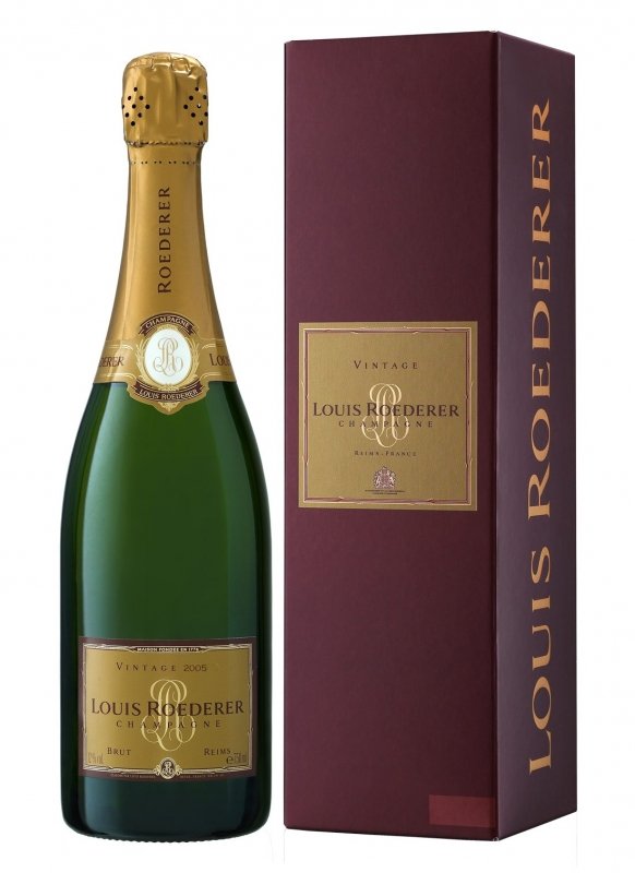 Champagne Louis Roederer - Brut 2005 - Garrafa 75 cl - Estojo Champagne Louis Roederer - Brut 2005 - Garrafa 75 cl - Estojo