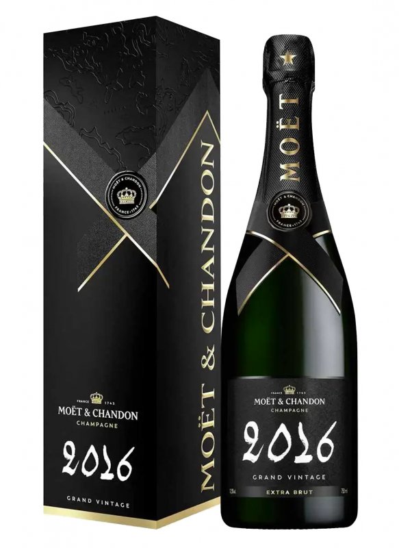 Champagne Moët & Chandon - Grand Vintage 2016 - Garrafa 75 cl - Estojo