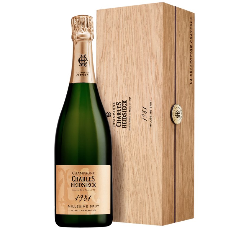 Champagne Charles Heidsieck - Collection Crayères - Brut 1981 - Bouteille 75CL - Caisse bois