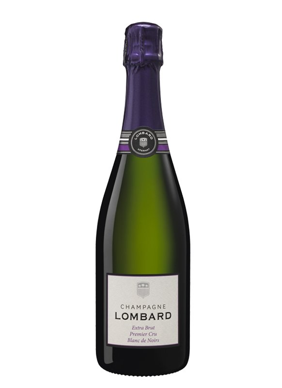 Champagne Lombard - Extra Brut Premier Cru Blanc de Noirs - Fles 75 cl Champagne Lombard - Extra Brut Premier Cru Blanc de Noirs - Fles 75 cl