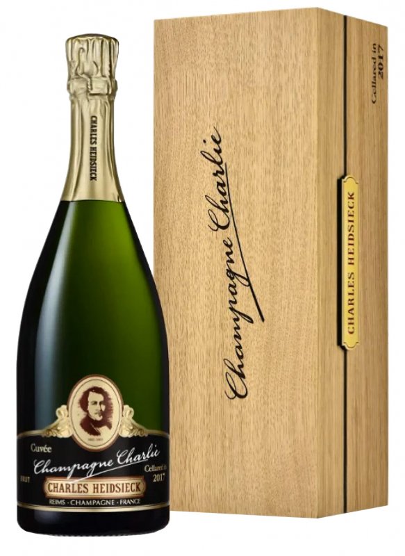 Champagne Charles Heidsieck - Champagne Charlie (mis en cave en 2017) - Garrafa 75 cl - Caixa de madeira