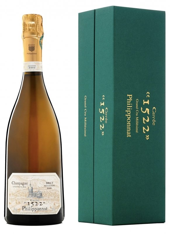 Champagne Philipponnat - Cuvée 1522 Grand Cru 2003 - Garrafa 75 cl - Caixa Champagne Philipponnat - Cuvée 1522 Grand Cru 2003 - Garrafa 75 cl - Caixa