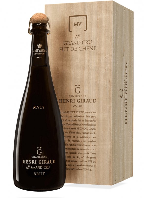 Champagne Henri Giraud - Fût de Chêne MV17 - Bouteille 75CL - Caisse bois Champagne Henri Giraud - Fût de Chêne MV17 - Bouteille 75CL - Caisse bois
