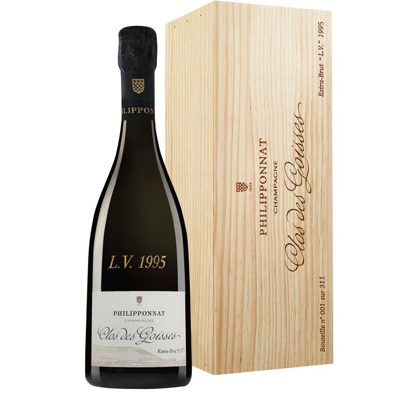 Champagne Philipponnat - Clos des Goisses LV 1995 - Garrafa 75 cl - Caixa de madeira