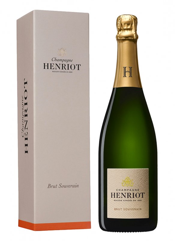 Champagne Henriot - Brut Souverain - Garrafa 75 cl - Estojo Champagne Henriot - Brut Souverain - Garrafa 75 cl - Estojo
