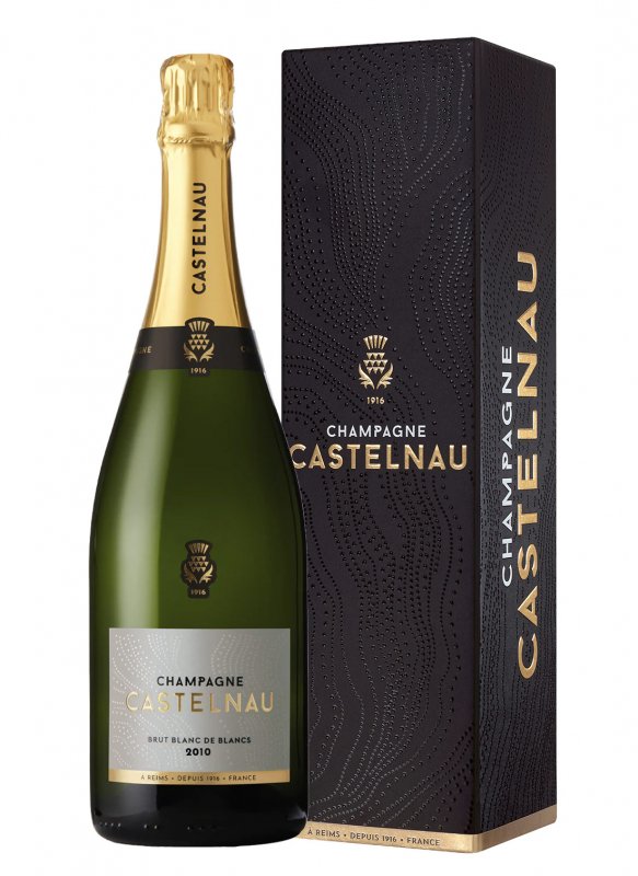Champagne Castelnau - Blanc de Blancs 2010 - Garrafa 75 cl - Estojo Champagne Castelnau - Blanc de Blancs 2010 - Garrafa 75 cl - Estojo