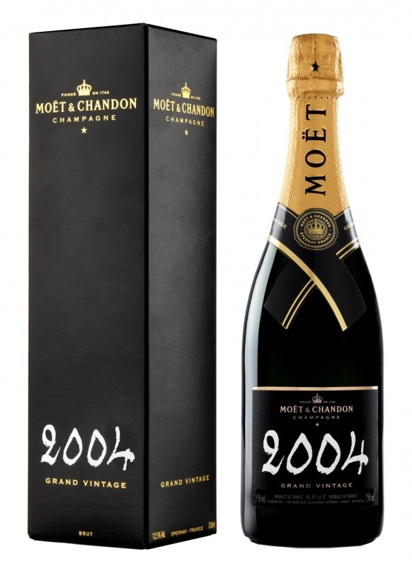 Champagne Moët & Chandon - Grand Vintage 2004 - Garrafa 75 cl - Caixa