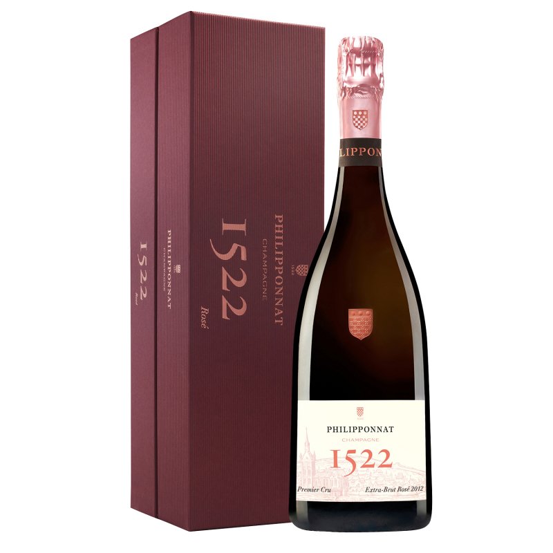 Champagne Philipponnat - Cuvée 1522 Premier Cru Rosé 2012 - Garrafa 75 cl - Caixa Champagne Philipponnat - Cuvée 1522 Premier Cru Rosé 2012 - Garrafa 75 cl - Caixa