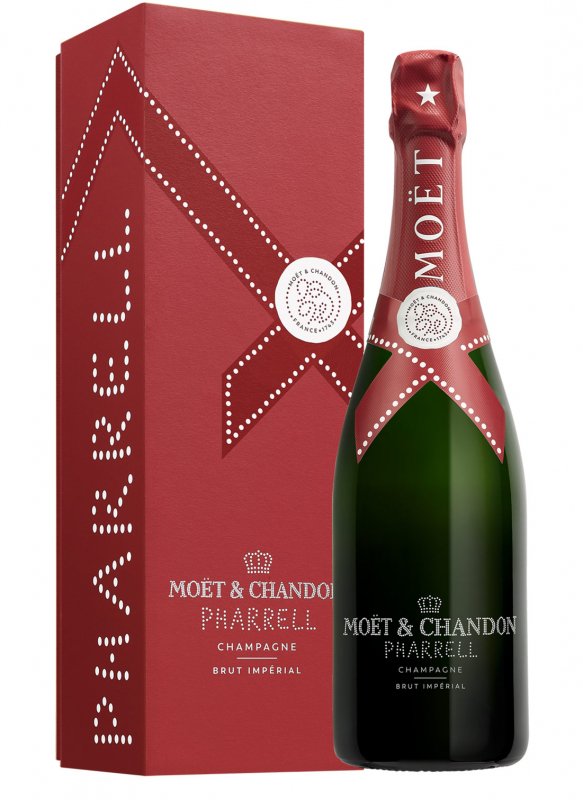 Champagne Moët & Chandon - Brut Impérial éd. Pharrell Williams (Red) - Garrafa 75 cl - Caixa