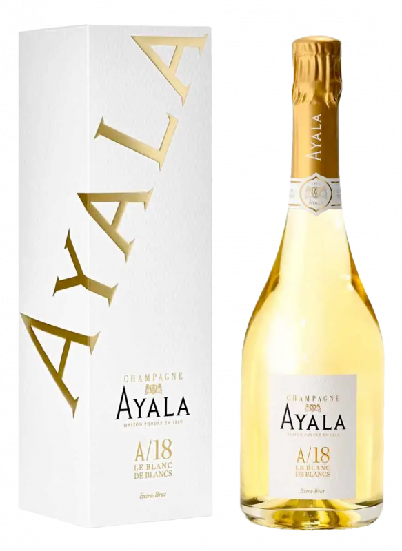 Champagne Ayala - Blanc de Blancs A/18 - Bouteille 75CL - Etui Champagne Ayala - Blanc de Blancs A/18 - Bouteille 75CL - Etui