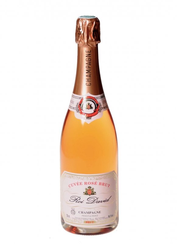 Champagne Roi David - Brut Rosé Cacher - Garrafa 75 cl Champagne Roi David - Brut Rosé Cacher - Garrafa 75 cl