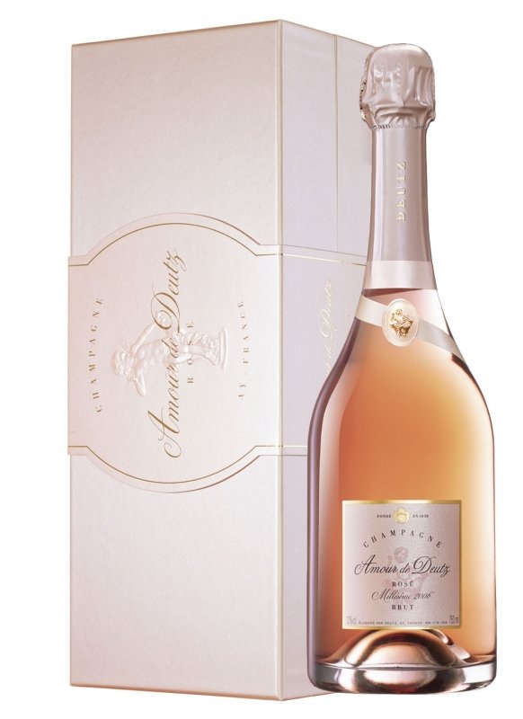 Champagne Deutz - Amour de Deutz Rosé 2006 - Bouteille 75CL - Coffret Champagne Deutz - Amour de Deutz Rosé 2006 - Bouteille 75CL - Coffret