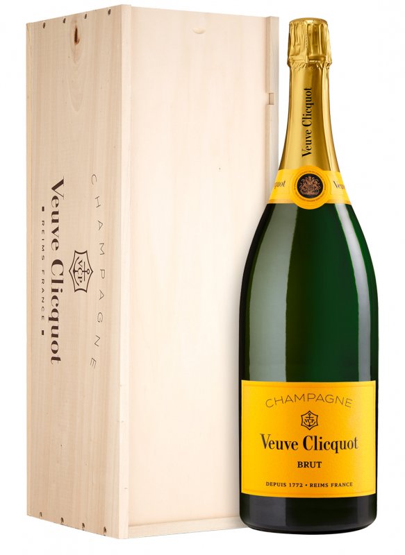 Champagne Veuve Clicquot - Carte Jaune - Jeroboam 300cl - Cassa legno Champagne Veuve Clicquot - Carte Jaune - Jeroboam 300cl - Cassa legno