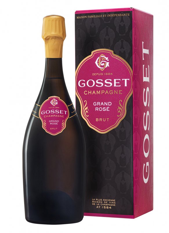 Champagne Gosset - Grand Rosé - Garrafa 75 cl - Estojo Champagne Gosset - Grand Rosé - Garrafa 75 cl - Estojo