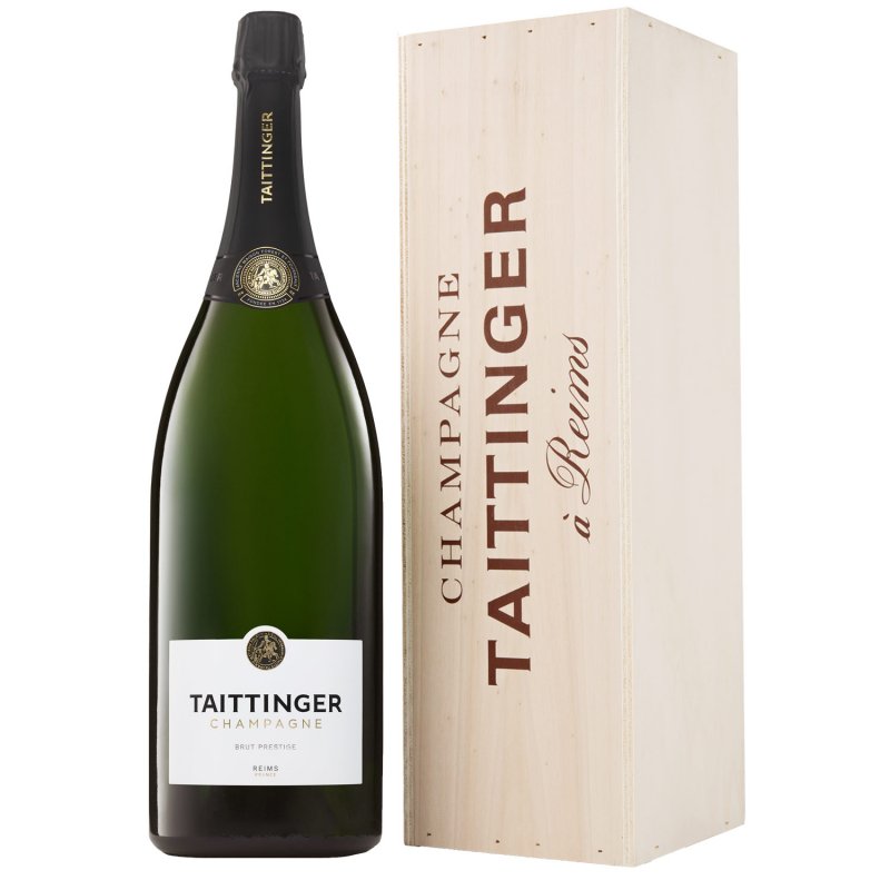Champagne Taittinger - Brut Prestige - Jeroboam 300cl - Cassa legno Champagne Taittinger - Brut Prestige - Jeroboam 300cl - Cassa legno