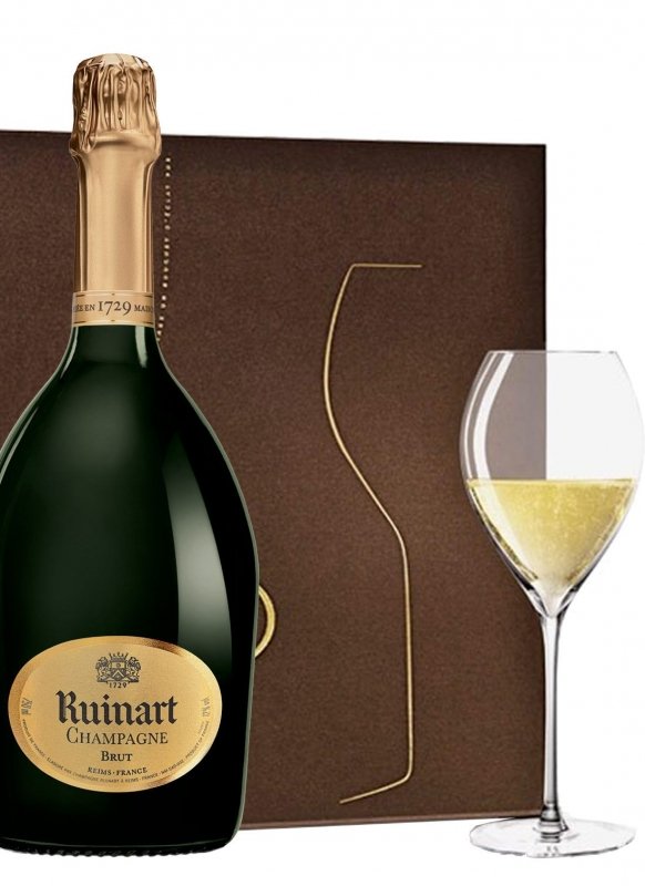 Champagne Ruinart Coffret R de Ruinart + 2 flûtes Bouteille 75CL