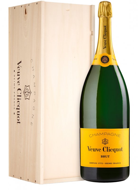 Veuve Clicquot Champagne - Carte Jaune - Mathusalem 600cl - Wooden case Veuve Clicquot Champagne - Carte Jaune - Mathusalem 600cl - Wooden case