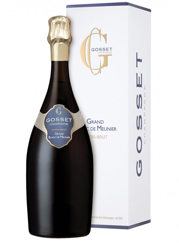 Champagne Gosset - Grand Blanc de Meuniers - Garrafa 75 cl - Estojo Champagne Gosset - Grand Blanc de Meuniers - Garrafa 75 cl - Estojo