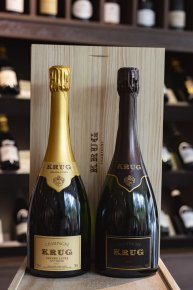Champagne Krug - Les Créations de 2011 (1 Grande Cuvée 167e édition + 1 Vintage 2011) - Garrafa 75 cl - Caixa de madeira