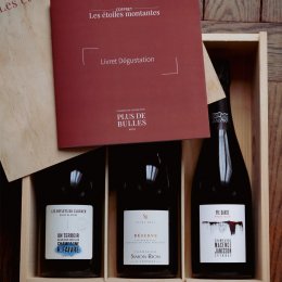 Champagne Plus de Bulles - Coffret Les Etoiles Montantes (6e édition) - Caisse bois