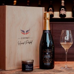 Champagne Plus de Bulles - Coffret L'Accord Parfait (6e édition) - Bouteille 75CL - Caisse bois
