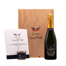Champagne Plus de Bulles - Coffret L'Accord Parfait (6e édition) - Garrafa 75 cl - Caixa de madeira