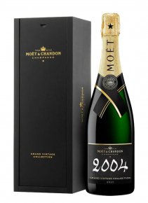 Champagne Moët & Chandon - Grand Vintage Collection 2004 - Bottiglia 75 cl - Cassa legno
