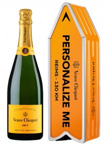 Veuve Clicquot Champagne - Customizable Arrow Gift Set - Bottle 75cl - Presentation pack