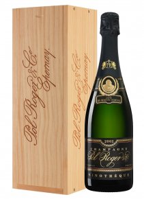 Champagne Pol Roger - Vinothèque Sir Winston Churchill 2002 - Garrafa 75 cl - Caixa de madeira