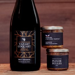 Champagne Plus de Bulles - Coffret L'Accord Parfait (6e édition) - Bouteille 75CL - Caisse bois