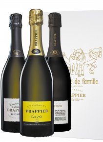 Champagne Drappier - Coffret Histoire de famille - Flasche 75 cl - Box